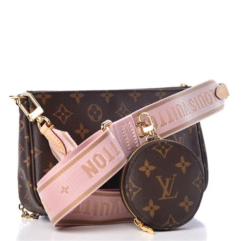 louis vuitton multi pochette accessoires monogram rose clair